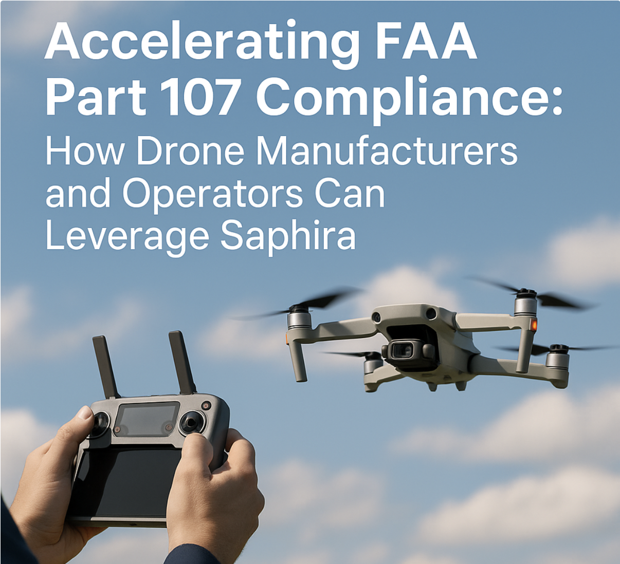 Accelerating FAA Part 107 Compliance: How Drone Manufacturers and Operators Can Leverage Saphira