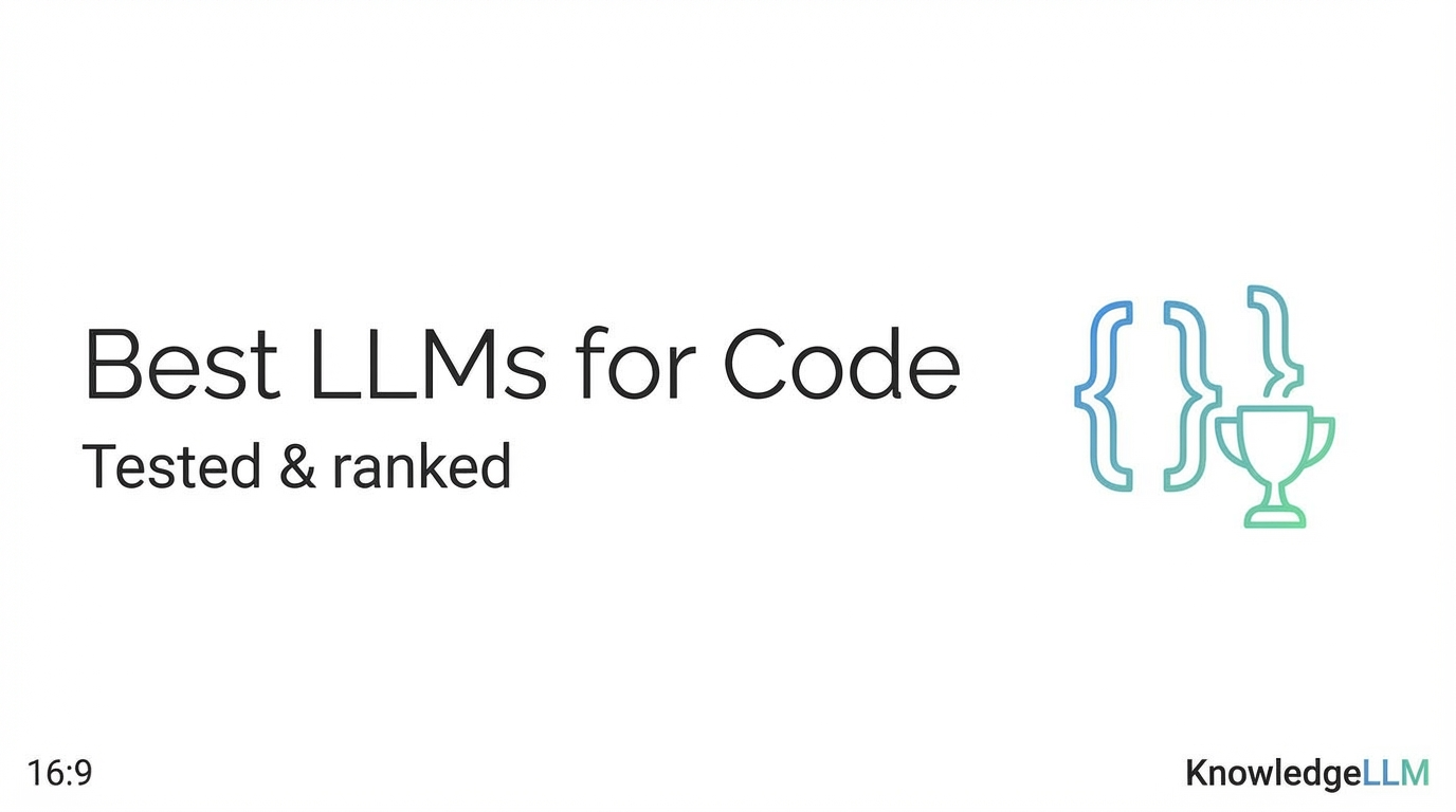 Best LLMs for Code Generation: Tested & Ranked (2026)