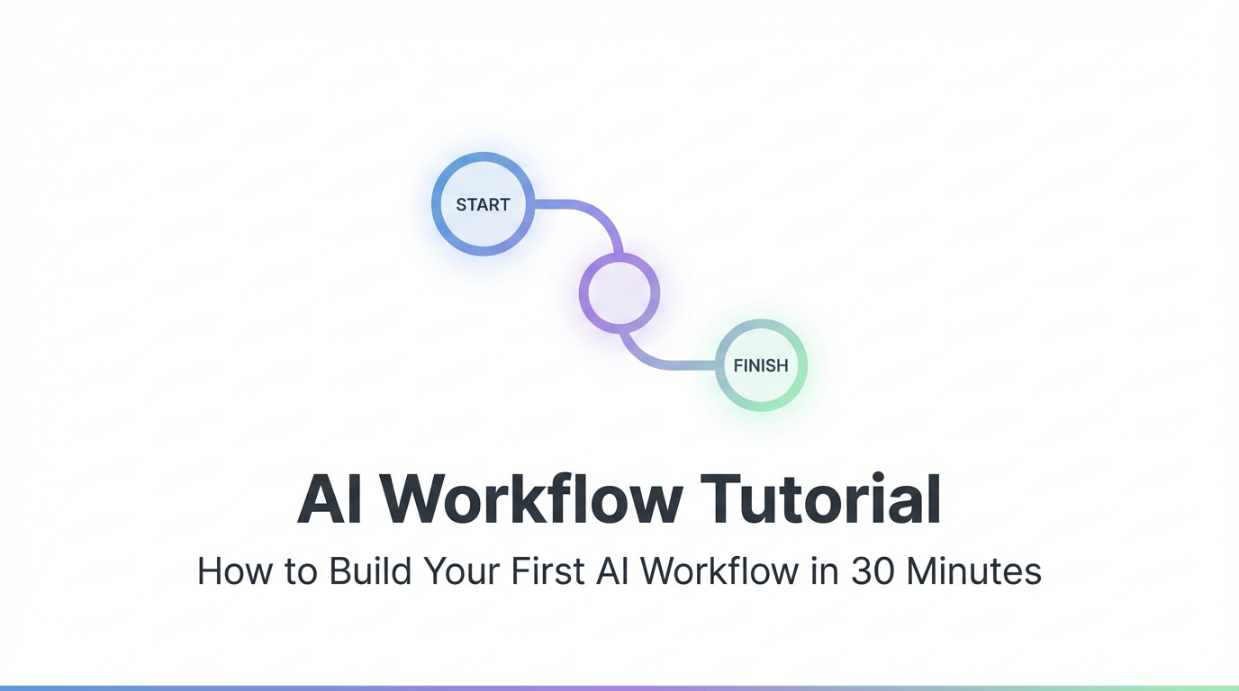 Build Your First AI Workflow in 30 Minutes (No Code)