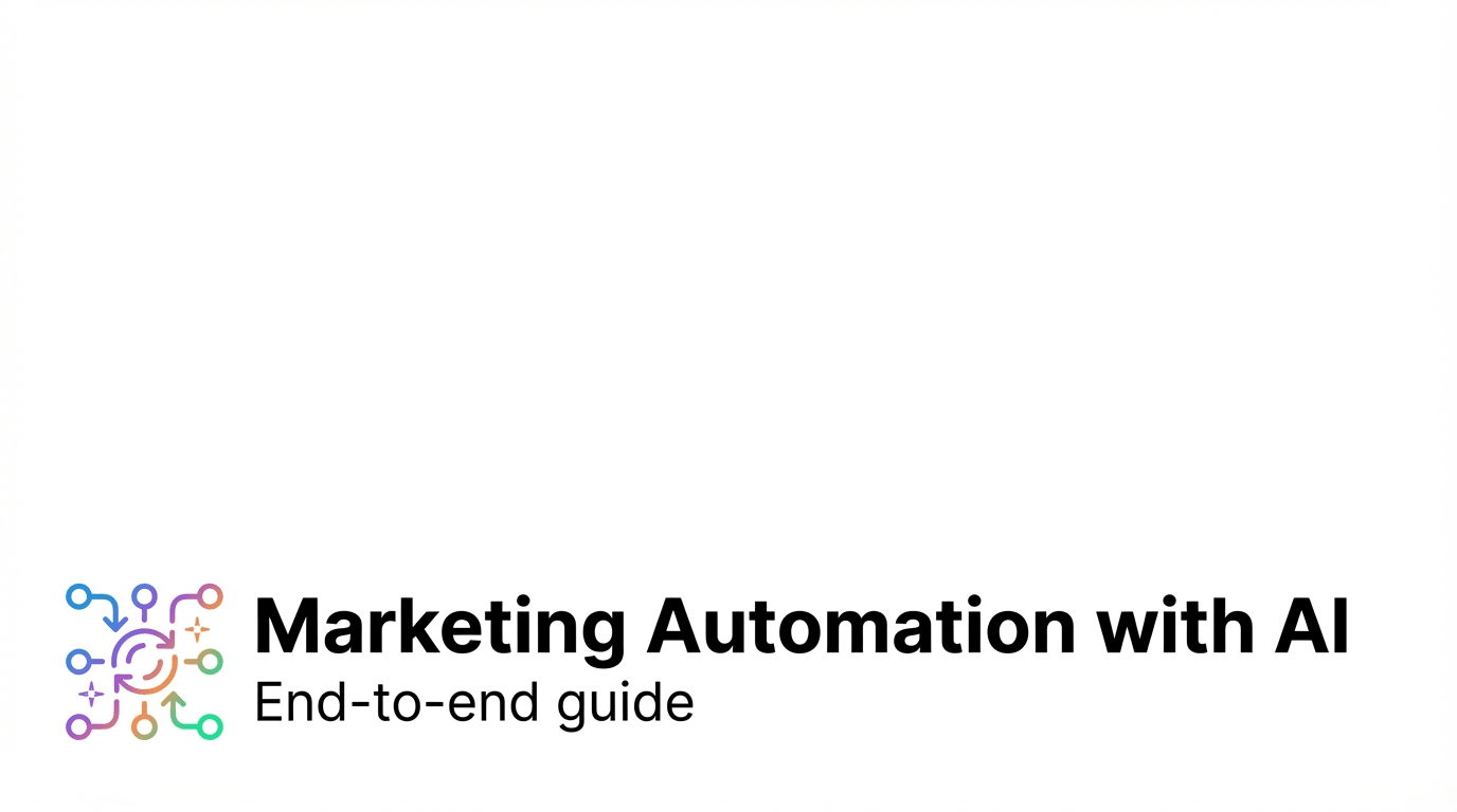 Marketing Automation with AI: End-to-End Guide
