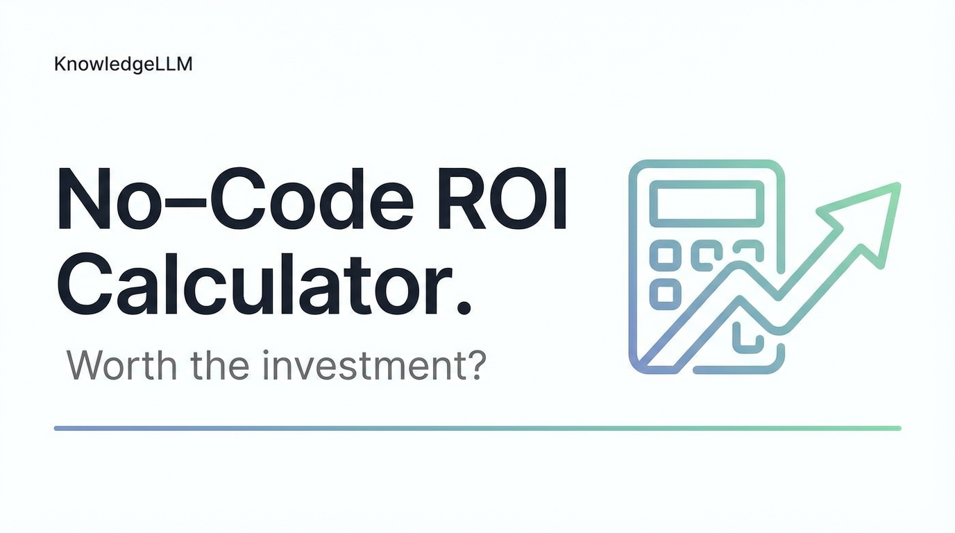 No‑Code AI ROI Calculator: Is It Worth the Investment?