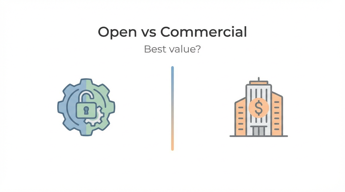 Open Source LLMs vs Commercial: Best Value in 2026
