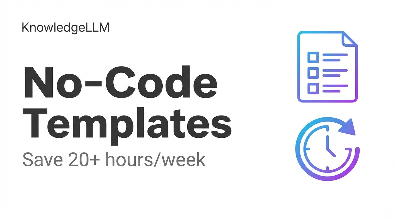 Top 10 No‑Code AI Templates That Save 20+ Hours Each Week