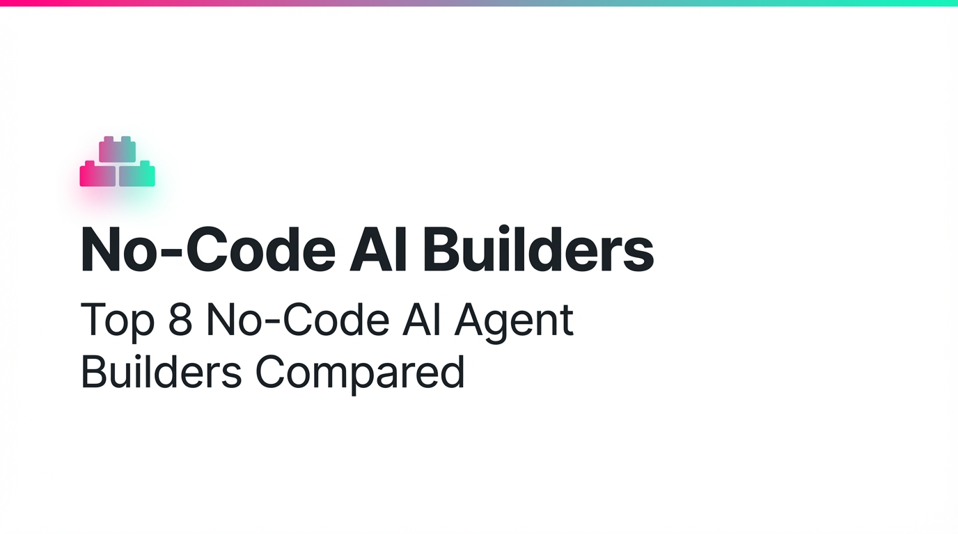 Top 8 No‑Code AI Agent Builders (2025): Features, Pricing & ROI