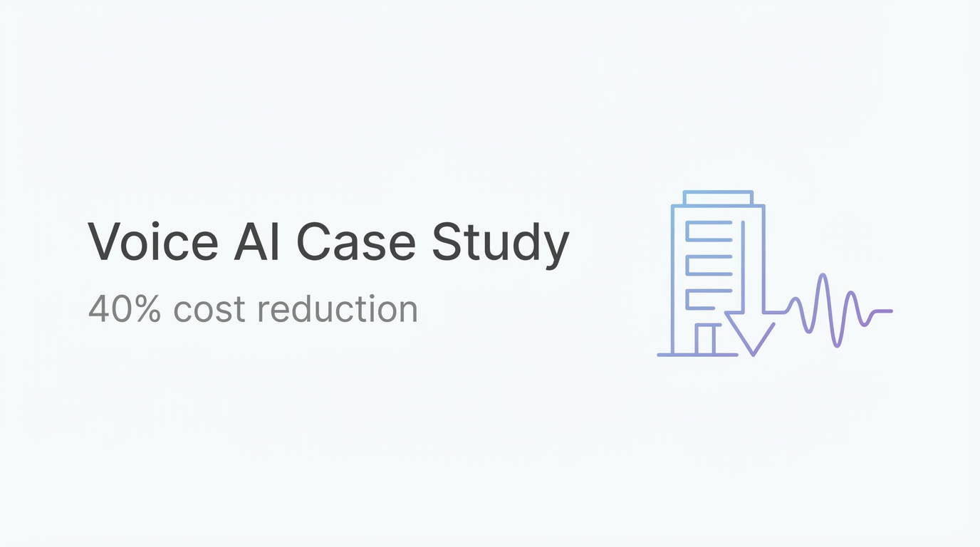 Voice AI Case Study: 40% Cost Reduction in Customer Support