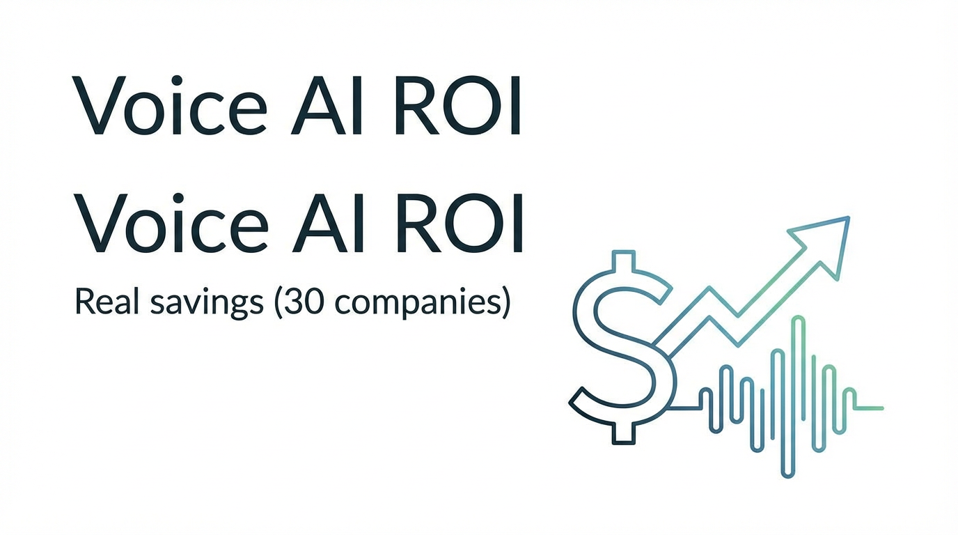 Voice AI ROI: Real Cost Savings from 30 Companies